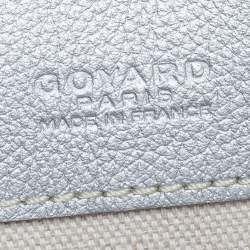Pre Owned Goyard Silver Goyardine Coated Canvas St. Louis PM Tote