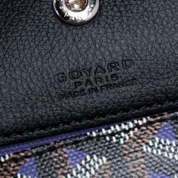 Pre Owned Goyard Black/Violet Goyardine Coated Canvas Saint Louis Claire Voie GM Tote