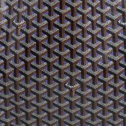 Pre Owned Goyard Black/Violet Goyardine Coated Canvas Saint Louis Claire Voie GM Tote