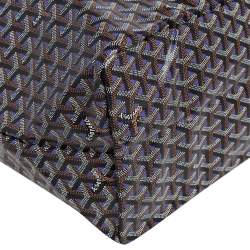 Pre Owned Goyard Black/Violet Goyardine Coated Canvas Saint Louis Claire Voie GM Tote