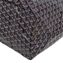 Pre Owned Goyard Black/Violet Goyardine Coated Canvas Saint Louis Claire Voie GM Tote