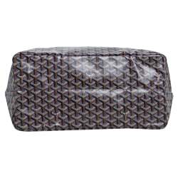 Pre Owned Goyard Black/Violet Goyardine Coated Canvas Saint Louis Claire Voie GM Tote