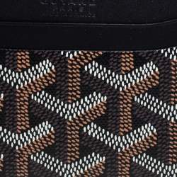 Pre Owned Goyard Black Goyardine Coated Canvas and Leather Saint Sulpice Card Holder