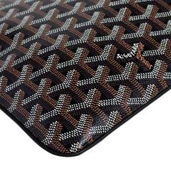 Goyard Black Goyardine Coated Canvas Senat II MGM Clutch