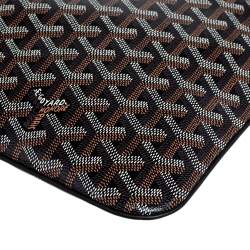 Goyard Black Goyardine Coated Canvas Senat II MGM Clutch