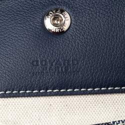 Pre Owned Goyard Navy Blue Goyardine Coated Canvas St. Louis GM Tote