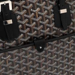 Pre Owned Goyard Black Goyardine Canvas and Leather Ambassade Briefcase