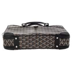 Pre Owned Goyard Black Goyardine Canvas and Leather Ambassade Briefcase