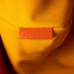 Pre Owned Goyard Orange Goyardine Coated Canvas Sainte Marie Clutch