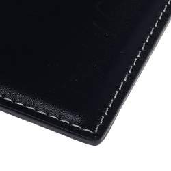 Pre Owned Goyard Navy Blue Goyardine Coated Canvas Bifold Card Holder