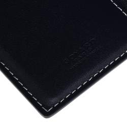 Pre Owned Goyard Navy Blue Goyardine Coated Canvas Bifold Card Holder