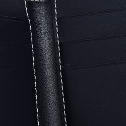 Pre Owned Goyard Navy Blue Goyardine Coated Canvas Bifold Card Holder