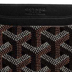 Pre Owned حافظة بطاقات جويارد سان سولبيس جلد وكانفاس مقوى غوياردين أسود 