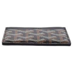 Pre Owned حافظة بطاقات جويارد سان سولبيس جلد وكانفاس مقوى غوياردين أسود 