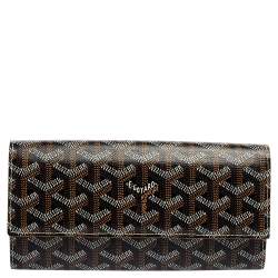 GOYARD Varenne Continental Wallet with Strap Coated Canvas