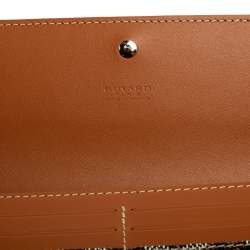 Pre Owned Goyard Black Goyardine Coated Canvas Varenne Continental Wallet