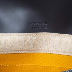 Pre Owned Goyard Grey Goyardine Coated Canvas Monte Carlo Bois Clutch