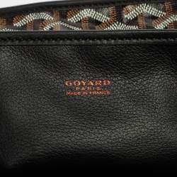Pre Owned Goyard Black Goyardine Coated Canvas Anjou Mini Bag