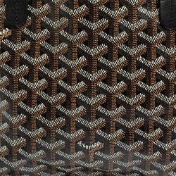 Pre Owned Goyard Black Goyardine Coated Canvas Anjou Mini Bag