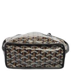 Pre Owned Goyard Black Goyardine Coated Canvas Anjou Mini Bag