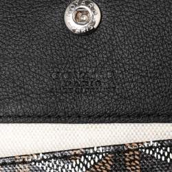 Pre Owned Goyard Black/Brown Goyardine Coated Canvas and Leather Saint Louis GM Tote