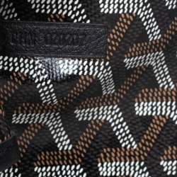 Pre Owned Goyard Black/Brown Goyardine Coated Canvas and Leather Saint Louis GM Tote