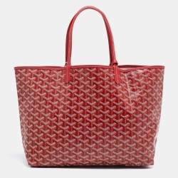 Goyard Maroon Red Saint Louis PM Monogram Logo Shopper Tote Bag With Pouch