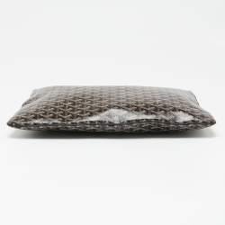 Pre Owned Goyard Black Goyardine Coated Canvas Senat GM Clutch