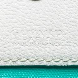 Pre Owned Goyard White/Green Goyardine Coated Canvas Saint Louis Claire Voie PM Tote