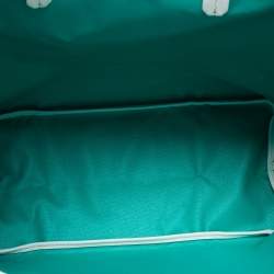 Pre Owned Goyard White/Green Goyardine Coated Canvas Saint Louis Claire Voie PM Tote