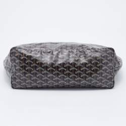 Pre Owned Goyard Brown/Tan Goyardine Coated Canvas and Leather Saint Louis PM Tote