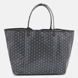 Pre Owned Goyard Grey Goyardine Coated Canvas and Leather Saint Louis GM Tote