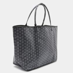 Pre Owned Goyard Grey Goyardine Coated Canvas and Leather Saint Louis GM Tote