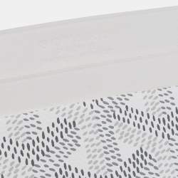 Pre Owned Goyard White Goyardine Coated Canvas and Leather Saint Sulpice Card Holder