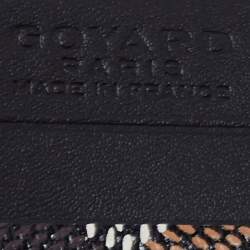 Pre Owned Goyard Black Goyardine Coated Canvas and Leather Saint Sulpice Card Holder