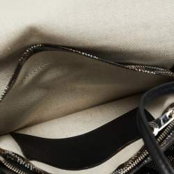 Pre Owned Goyard Black Goyardine Coated Canvas Plumet Crossbody Bag