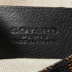 Pre Owned Goyard Black Goyardine Coated Canvas Plumet Crossbody Bag