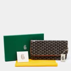 Pre Owned Goyard Brown Goyardine Coated Canvas Sainte Marie Clutch