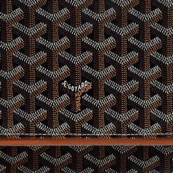 Pre Owned Goyard Brown Goyardine Coated Canvas Sainte Marie Clutch