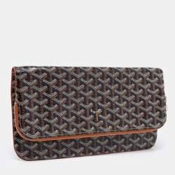 Pre Owned Goyard Brown Goyardine Coated Canvas Sainte Marie Clutch