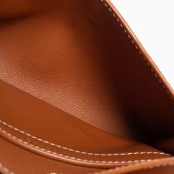 Pre Owned Goyard Brown Goyardine Coated Canvas and Leather Double Flap Continental Wallet