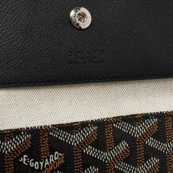 Goyard Black Goyardine Coated Canvas and Leather Saint Louis PM Tote with Magnetic Cuir Clasp