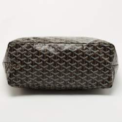 Pre Owned Goyard Brown Goyardine Coated Canvas and Leather Printed Saint Louis PM Tote