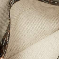 Pre Owned Goyard Brown Goyardine Coated Canvas and Leather Printed Saint Louis PM Tote