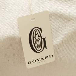 Pre Owned Goyard Brown Goyardine Coated Canvas and Leather Printed Saint Louis PM Tote