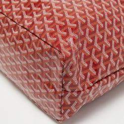 Goyard Red Goyardine Coated Canvas and Leather Saint Louis PM Tote
