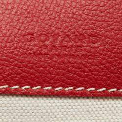 Goyard Red Goyardine Coated Canvas and Leather Saint Louis PM Tote