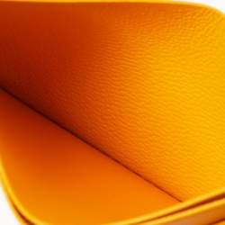 Pre Owned Goyard Yellow Goyardine Coated Canvas and Leather Saint Sulpice Card Holder
