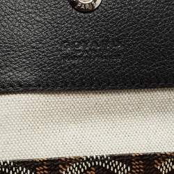 Pre Owned Goyard Black Goyardine Coated Canvas and Leather Saint Louis PM Tote