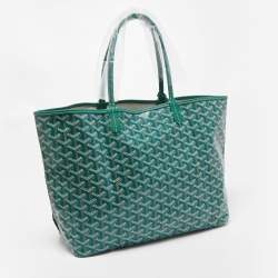 Goyard Green Goyardine Coated Canvas and Leather Saint Louis PM Tote